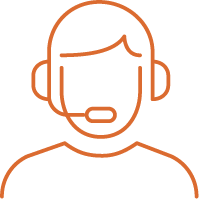 A person with headphones and microphone Description automatically generated